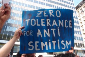 zero tolerance for anti semetism poster